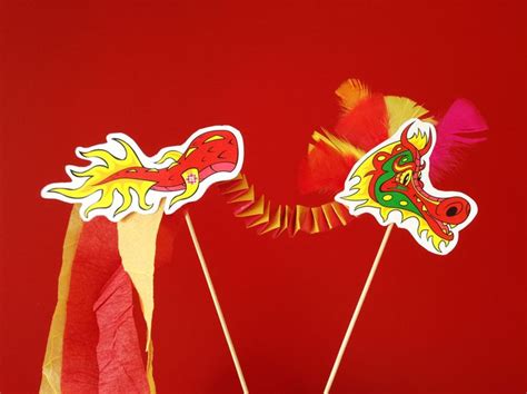 Printable Dragon Craft for Lunar New Year | Dragon crafts, Chinese new year crafts for kids ...