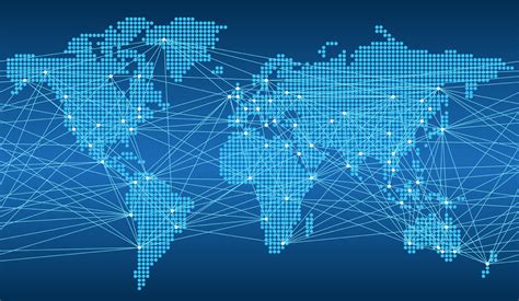 Seamless map of the global network system. 376182 Vector Art at Vecteezy