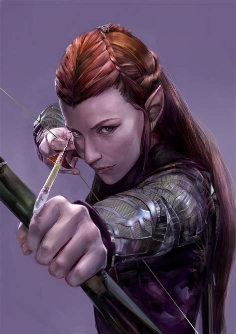 Tauriel by SaigaTokihito | Hobbit art, The hobbit, Dungeons and dragons art