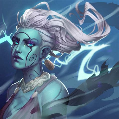 ArtStation - Mistral the Air Genasi Barbarian, Lindsay Kerner | Character portraits, Dungeons ...