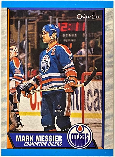 Mark Messier 1989-90 O-Pee-Chee Edmonton Oilers Hockey Card - KBK Sports