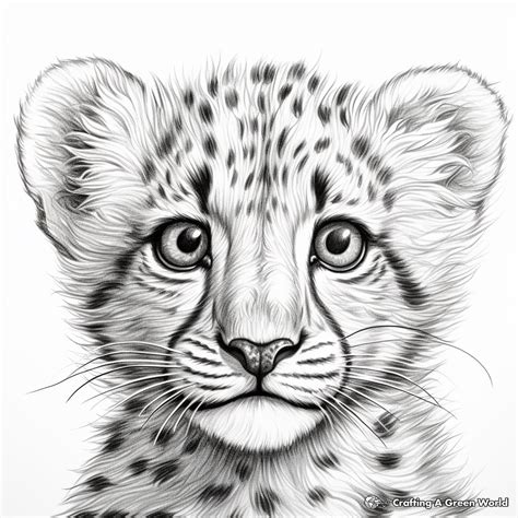 Realistic Cheetah Coloring Pages - Free & Printable!