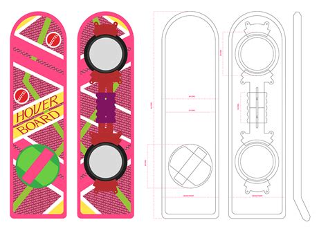 BTTF Hoverboard Homemade | FREE printable template :: Behance