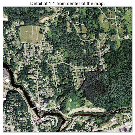 Aerial Photography Map of St Johnsbury, VT Vermont