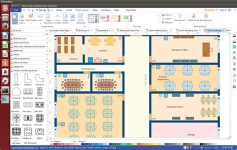 Office Layout Software for Linux - Make Office Planning Simply