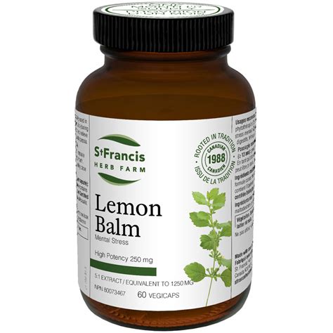 Lemon Balm Capsules - St. Francis Herb Farm