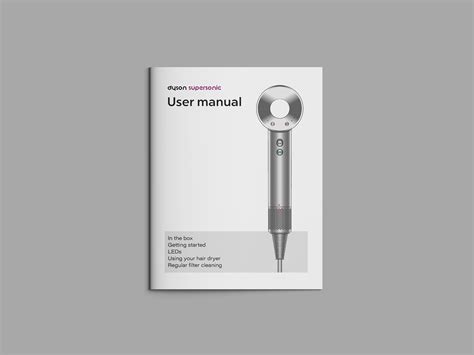 User Manual - Dyson Supersonic Hairdryer on Behance