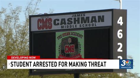 Juvenile arrested for threat made to Cashman Middle School