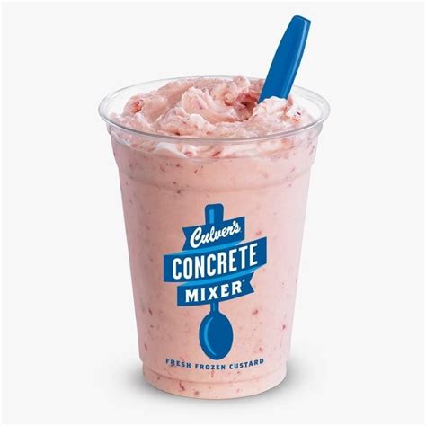 Culvers Strawberry Concrete Mixer Nutrition Facts