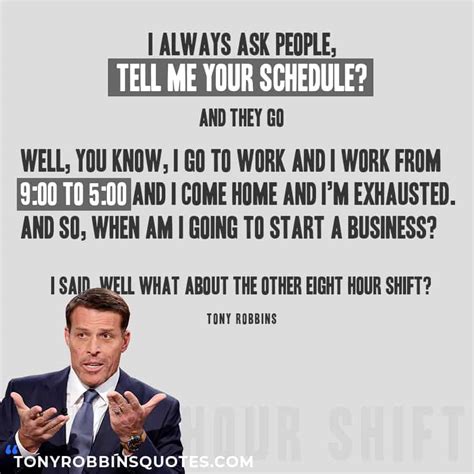 Tony Robbins Time Management Tips and Quotes - Tony Robbins Quotes