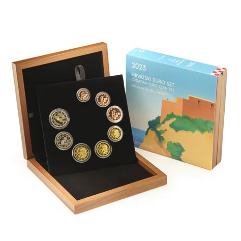 The first Croatian official set of euro coins 2023 in Proof quality ...