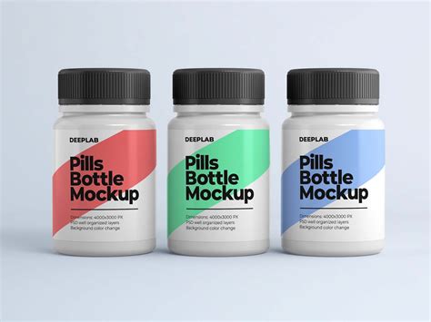 Free Medical Pill Bottle Mockup (PSD)