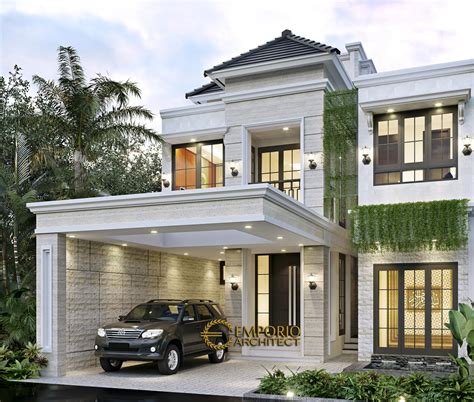 Desain Rumah Klasik Modern 3 Lantai Bapak Haryanto di Bandung, Jawa Barat