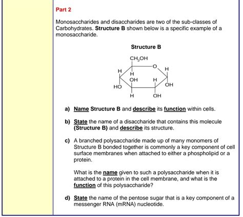 Answered: Part 2 Monosaccharides and… | bartleby