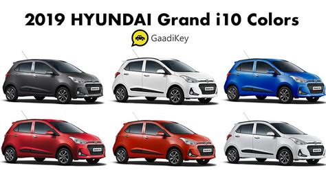 2019 Hyundai Grand i10 Colors: Blue, Stardust, Orange, White, Red ...