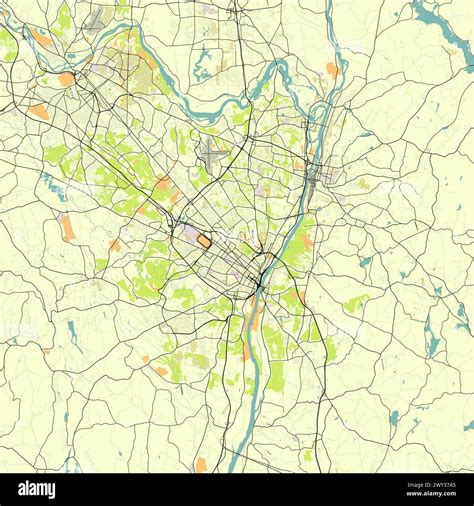 Map of albany new york hi-res stock photography and images - Alamy