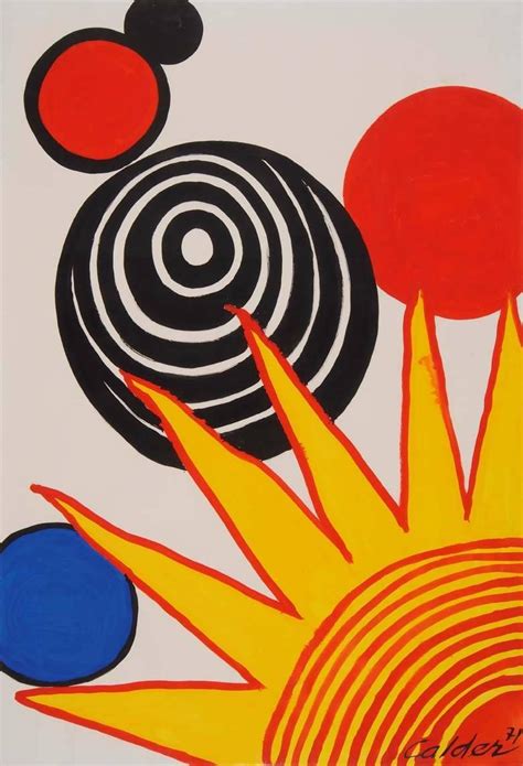 Alexander Calder - Quarter Sunrise For Sale at 1stdibs