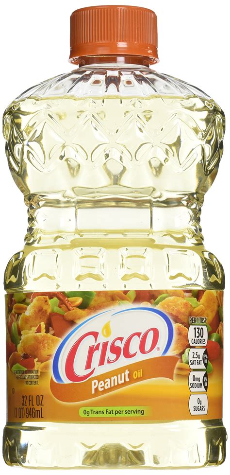 Crisco Pure Peanut Oil 32 oz - High-Quality Cooking Oil for Delicious Meals