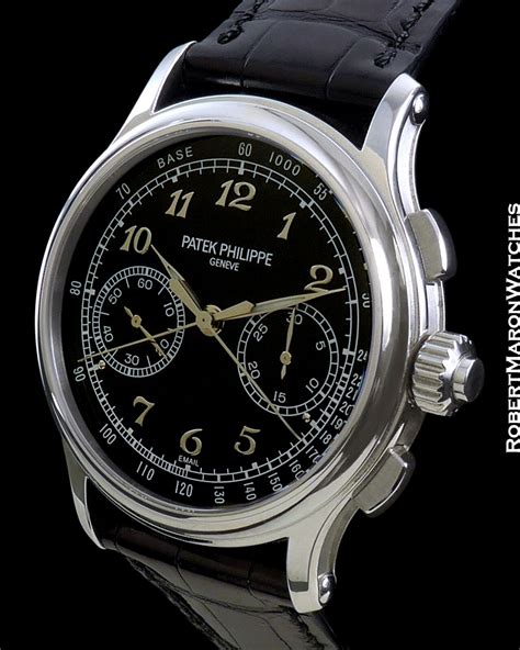 PATEK PHILIPPE 5370P PLATINUM SPLIT SECONDS CHRONOGRAPH ENAMEL BREGUET ...