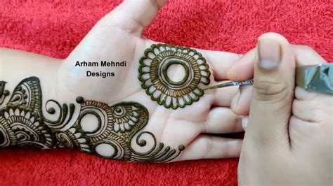 Latest Arabic Mehndi Design for Front Hand || Simple Easy Mehndi Design ...