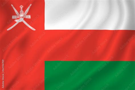 Oman flag Stock Photo | Adobe Stock