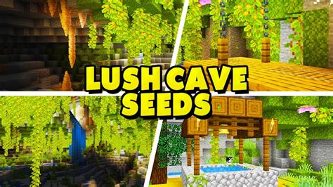 20 Minecraft Lush Cave Seeds! (Bedrock & Java Edition 1.18) - YouTube