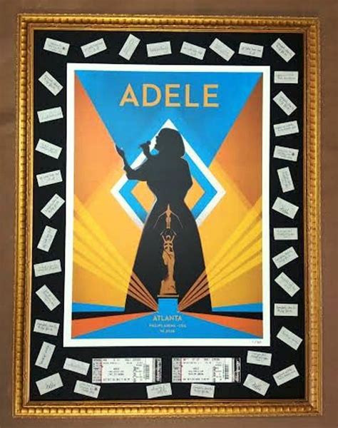 Framed Adele Poster! – Columbia Frame Shop