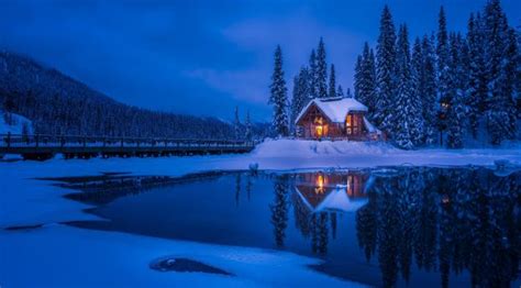 2460x900 Forest House Covered in Snow 4K 2460x900 Resolution Wallpaper ...