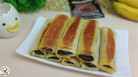 Roti Tawar Gulung Pisang Coklat Chocolatos Enak Banget Bisa Untuk Jualan - YouTube