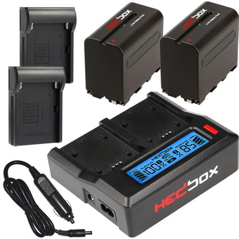 Hedbox NP-F970 6600mAh 2-Battery Kit with Dual Charger