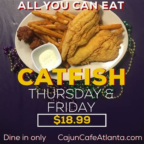 Catfish Special All you can eat | Good food, Food, Fried catfish