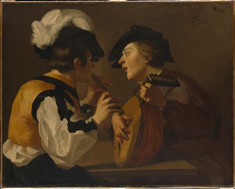 Dutch (Utrecht Caravaggist) Painter, 17th century | Two Musicians | The ...