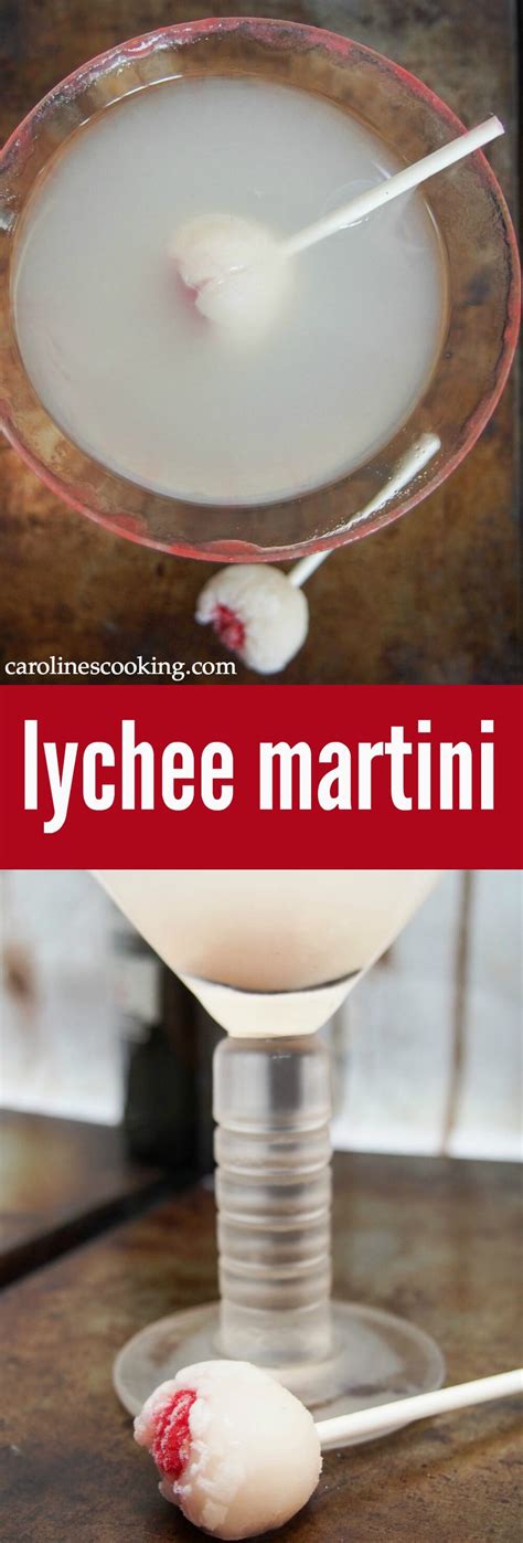 Lychee martini - Caroline's Cooking