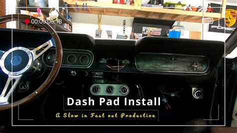 Dash Pad Install | 1966 Mustang Fastback - YouTube