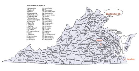 Current Virginia Counties & Independent Cities