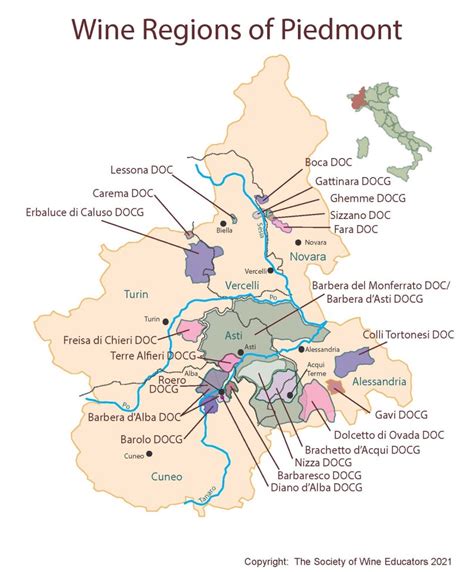 SWE Map 2021—Piedmont – Wine, Wit, and Wisdom