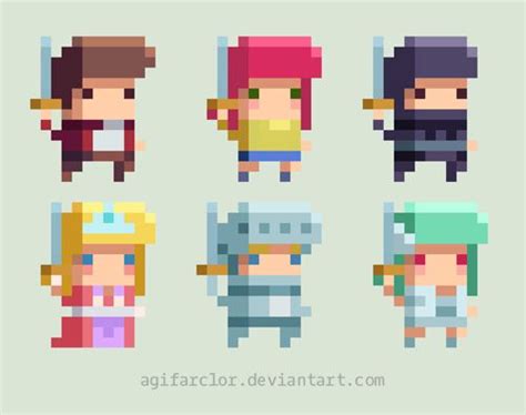 Platformer Pixel Sprites by agifarclor on DeviantArt | Pixel art games, Pixel art design, Pixel ...