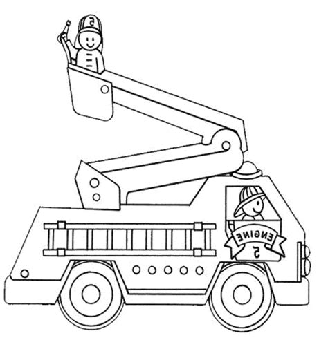 Print & Download - Educational Fire Truck Coloring Pages Giving Three in One Benefit