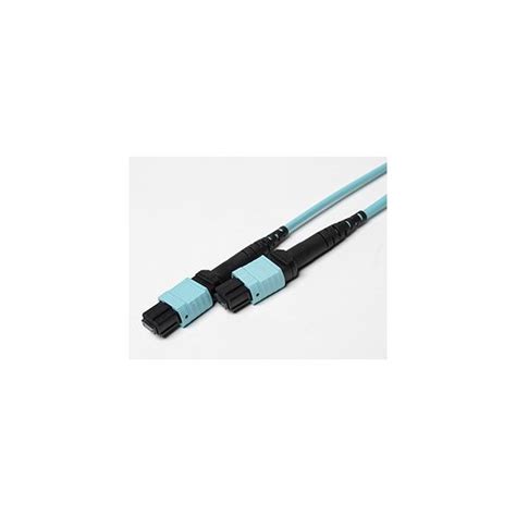 OM3 MTP to MTP 12 Strand Female Multi-Fiber Patch Cable 10Gb Multimode