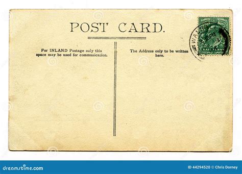 Vintage Post Card stock photo. Image of communicate, notes - 44294520