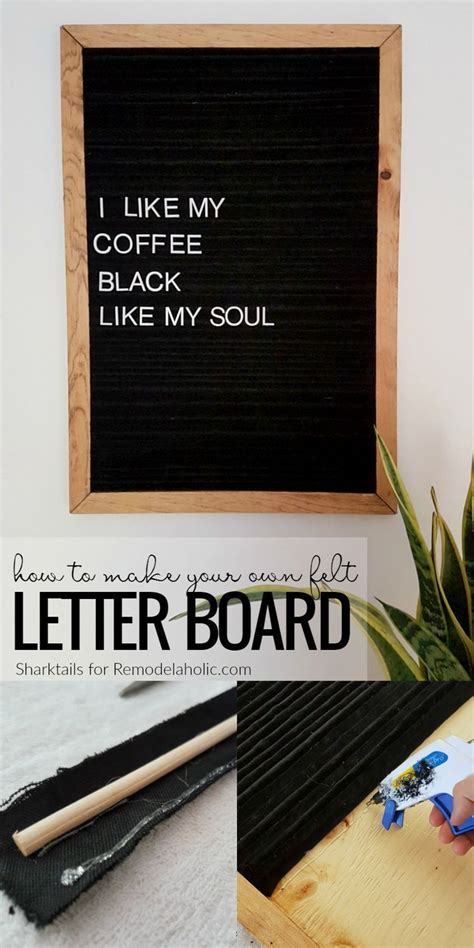 DIY Felt Letter Board Tutorial | Instead of spending big bucks to buy one, make your own felt ...