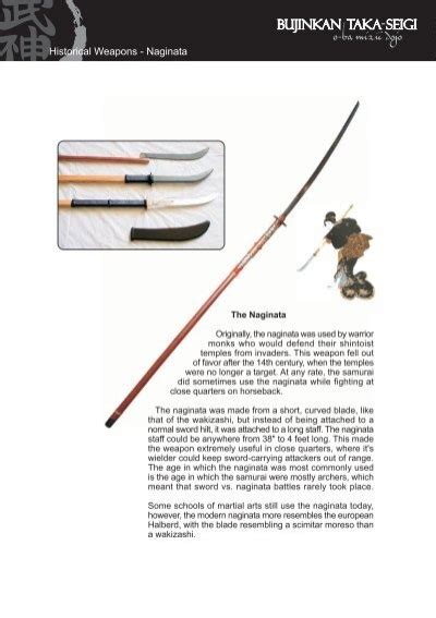 Historical Weapons - Naginata