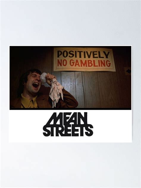 "MEAN STREETS" Poster for Sale by gabrielecaron | Redbubble