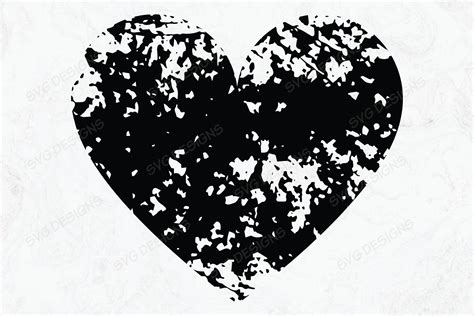 Distressed Heart Svg, Heart Svg Graphic by infinitedesigns · Creative ...