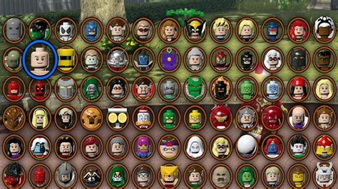 LEGO Marvel Superheroes ALL CHARACTERS UNLOCKED Full Grid - YouTube