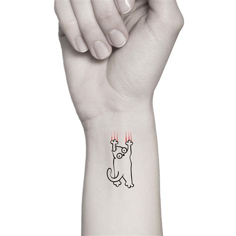 Cat Clawing Temporary Tattoo / Animals Tattoo - Etsy