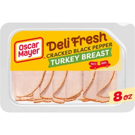 Oscar Mayer Deli Fresh Cracked Black Pepper Turkey Breast Sliced Lunch Meat, 8 oz - Pay Less ...