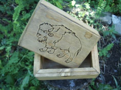 Buffalo Totem Spirit Wood Tarot Box Animal Guides Cards New Age