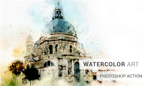 Watercolor Photoshop Action - Real Watercolor Photo Effects