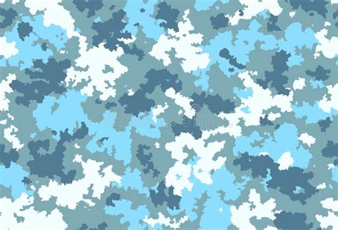 Seamless Camouflage Pattern. Green Blue Gray Color Texture. Army Design ...